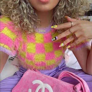 The Ragged Priest - Fuzzy Cropped Sweater M